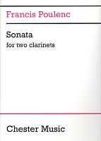 Francis Poulenc: SONATA for two clarinets (Bb + A)