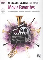 MOVIE FAVORITES: Solos, Duets & Trios for Winds + Audio Online / lesní roh a klavír (PDF)