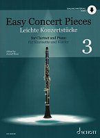 Easy Concert Pieces 3 + Audio Online / snadné přednesové skladby pro klarinet a klavír