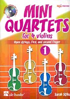 MINI QUARTETS 1 + CD / velmi jednoduchý houslový kvartet (pozice 1)