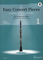 Easy Concert Pieces 1 + Audio Online / snadné koncertní skladby pro klarinet a klavír