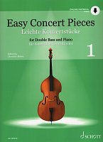 Easy Concert Pieces 1 + Audio Online / snadné koncertní skladby pro kontrabas a klavír