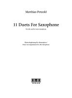 11 DUETS for SAXOPHONE / piano accompaniment for saxophones (AA / AT)