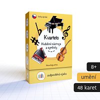 playing cards QUARTET - musical instruments and symbols