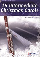15 Intermediate Christmas Carols + CD / fagot i fortepian