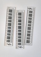15 cm linijka z motywem klawiatury