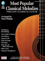 Most Popular Classical Melodies for Easy Classical Guitar + Audio Online / kytara + tabulatura