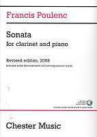Francis Poulenc: SONATA for Clarinet and Piano + Audio Online / klarinet a klavír