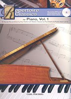 REPERTOIRE CLASSICS for PIANO 1 + CD / 75 recital pieces in easy arrangement for piano