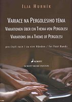HURNIK: Variations on a Theme of Pergolesi - 1 piano 4 hands