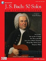 J.S. Bach - 50 Solos for Classical Guitar + Audio Online / kytara + tabulatura