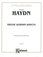 Haydn: Twelve German Dances / two violins and cello