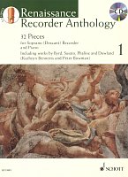 Renaissance Recorder Anthology 1 + CD / zobcová flétna a klavír