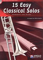 15 Easy Classical Solos + CD / trombone (BC+TC in Bb) & piano / trombon a klavír
