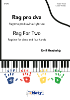 Emil Hradecký: Rag for Two - 1 piano 4 hands + CD