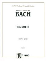 Bach: Six Duets / šest skladeb pro dvě příčné flétny