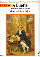 Richter, Franz Xaver - 4 DUETS for flutes (violins)