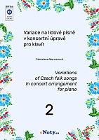 Variations of Czech folk songs in concert arrangement for piano 2