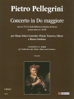 PELLEGRINI: CONCERTO IN C MAJOR / flet prosty (flet poprzeczny, obój) + basso continuo