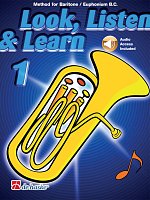 LOOK, LISTEN & LEARN 1 + Audio Online / method for Euphonium B.C.