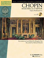 CHOPIN - Mazurka in F Minor, Opus Posthumous (Op.68, No. 4) + CD / piano