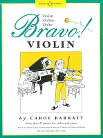 BRAVO! Violin by Carol Barratt / housle a klavír - snadné skladbičky