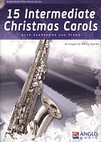 15 Intermediate Christmas Carols + CD / alto sax + piano