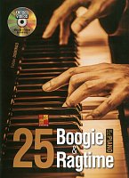25 Boogie & Ragtime + DVD (audio+video) / 25 snadných jazzových skladeb pro klavír
