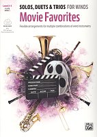 MOVIE FAVORITES: Solos, Duets & Trios for Winds + Audio Online / příčná flétna, hoboj a klavír (PDF)