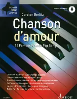 CHANSON D'AMOUR (16 famous french song) + Audio Online piano solos
