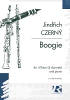 Czerný, Jindřich: BOOGIE pro 4 příčné flétny (4 klarinety) a klavír