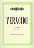 Veracini: 12 Sonaten IV (10-12) / altová zobcová flétna (příčná flétna, housle) a basso continuo (klavír, violoncello)