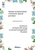 Variations of Czech folk songs in concert arrangement for piano