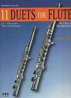 11 DUETS for FLUTE + CD / for 2 flutes or flute and clarinet