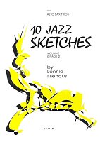10 JAZZ SKETCHES 1 (yellow book) by Lennie Niehaus - trio saksofonów altowych