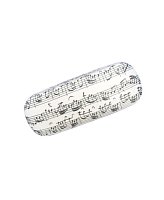 Glasses Case White with an attractive music design
