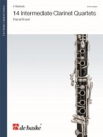 14 Intermediate Clarinet Quartets / score + parts