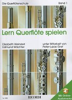 LERN QUERFLOETE SPIELEN 1 + Audio Online / škola hry na příčnou flétnu 1
