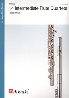 14 Intermediate Flute Quartets / score + parts