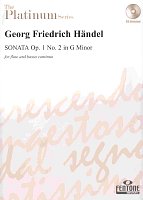 HANDEL - SONATA Op.1 No.2 in G Minor + CD / příčná flétna a klavír (a violoncello)
