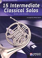 15 Intermediate Classical Solos + CD / lesní roh (f horn) a klavír