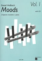 MOODS 1 by Daniel Hellbach + CD / 10 skladeb pro dvě zobcové flétny a klavír