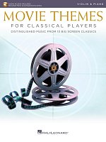 MOVIE THEMES for Classical Players + Audio Online / violin + piano