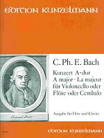 BACH, Carl Philipp Emanuel - KONZERT A-DUR for flute and piano