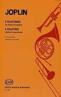 5 RAGTIMES by Scott JOPLIN     brass ensemble
