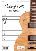 Manuscript Paper for Guitar - 40 pages, 5 staves with tablature