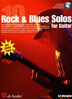 10 ROCK & BLUES SOLOS FOR GUITAR + Audio Online / kytara + tabulatura