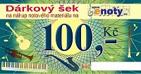 Gift cheque 100,- CZK