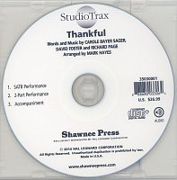 Thankful (arr. Hayes) - Studiotrax CD