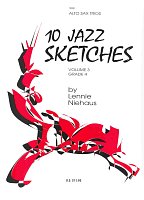 10 JAZZ SKETCHES 3 (red book) by Lennie Niehaus - alto sax trios